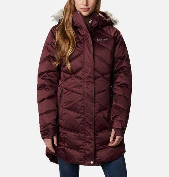 Columbia Womens Parkas UK Sale - Lay D Down II Jackets Red UK-283131